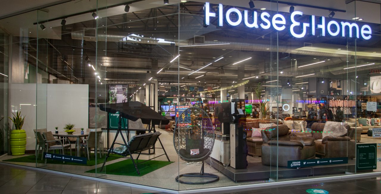 Inside a House and Home store.