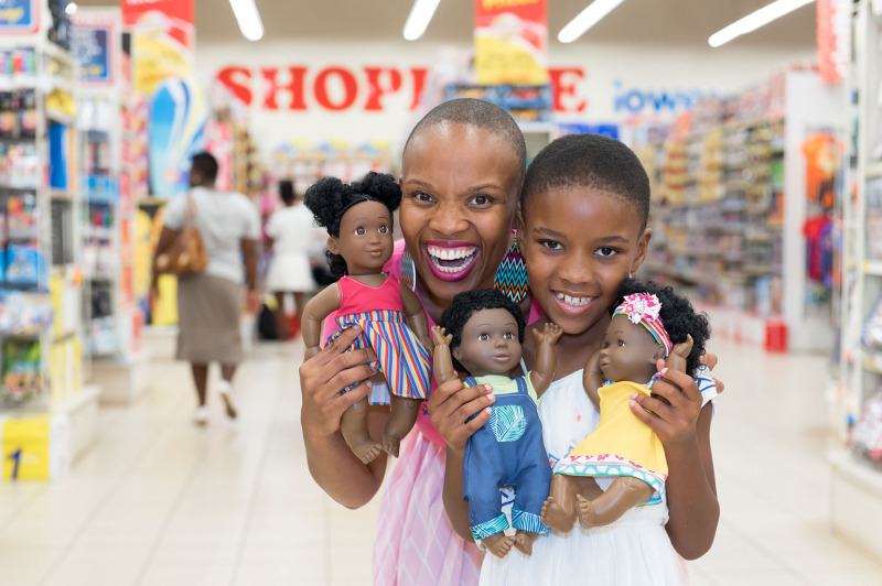 Toys With Roots supplies an exclusive range of African dolls to the Shoprite Group.