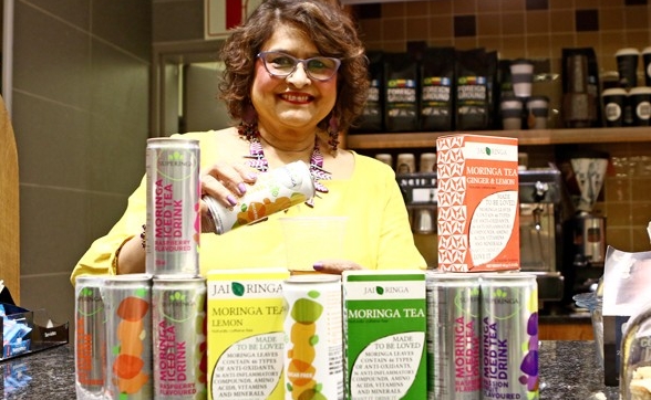 Jenny Maharaj with some of her Moringa-products.