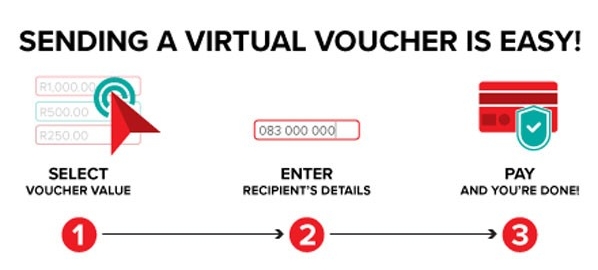 Send a virtual Shoprite or Checkers grocery voucher straight to someone’s phone